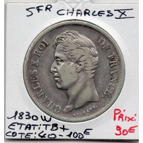 5 francs Charles X 1830 W Lille TB+