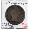 5 francs Napoléon 1er 1808 B Rouen TTB-