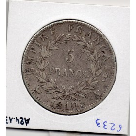 5 francs Napoléon 1er 1810 A Paris TTB