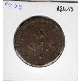 5 sols siège de Mayence 1793 TTB+