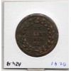 1 décime siège Strasbourg 1814 BB avec 2 points Louis XVIII TTB+