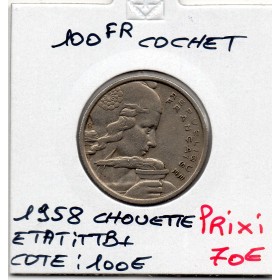 100 francs Cochet 1958 Chouette TTB+