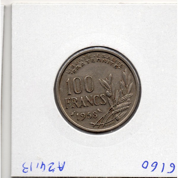 100 francs Cochet 1958 Chouette TTB+