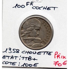 100 francs Cochet 1958 Chouette TTB+