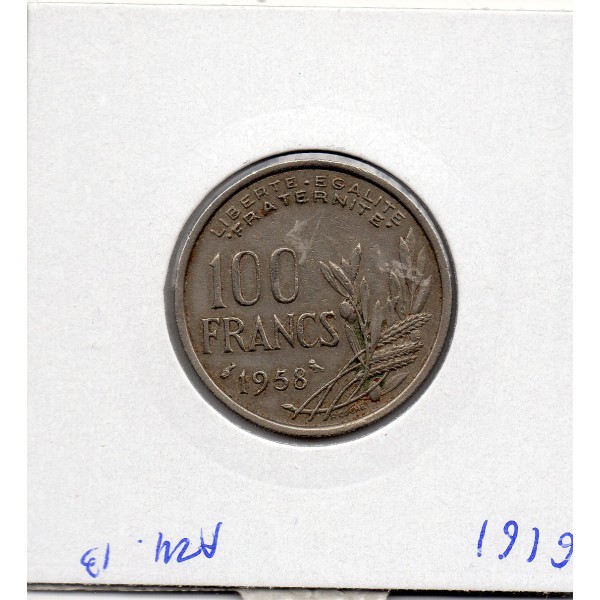100 francs Cochet 1958 Chouette TTB+