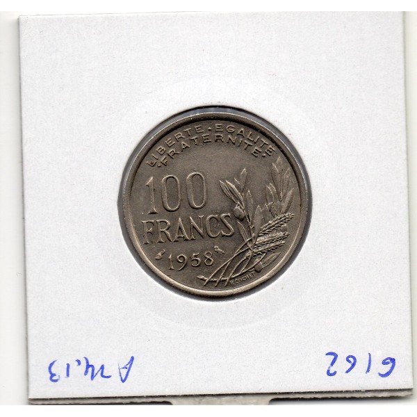 100 francs Cochet 1958 Chouette Sup