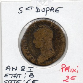5 centimes Dupré An 8 I Limoges B