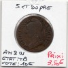 5 centimes Dupré An 8 W Lille TB