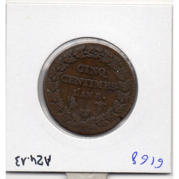 5 centimes Dupré An 8 W Lille TB
