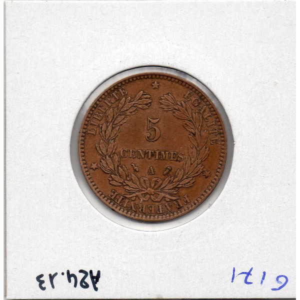 5 centimes Cérès 1893 A Paris TTB+