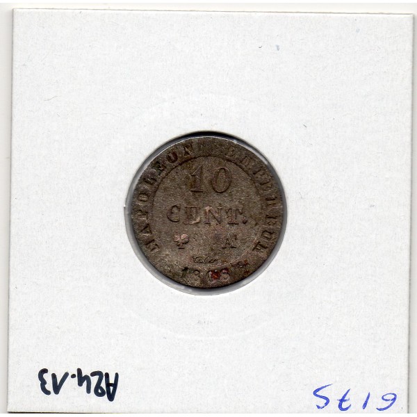 10 centimes Napoléon 1er 1808 A Paris TTB tordue
