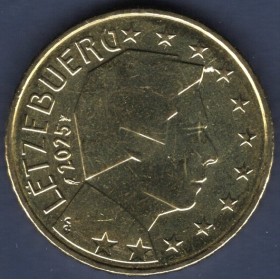 Pièce de 50 centimes d'Euro Luxembourg - Grand-Duc Henri 2èmecarte (2007-2025)