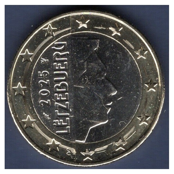 Pièce de 1 Euro Luxembourg - Grand-Duc Henri, 2ème carte (2007-2025)