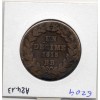 1 décime siège Strasbourg 1815 BB sans point Louis XVIII B