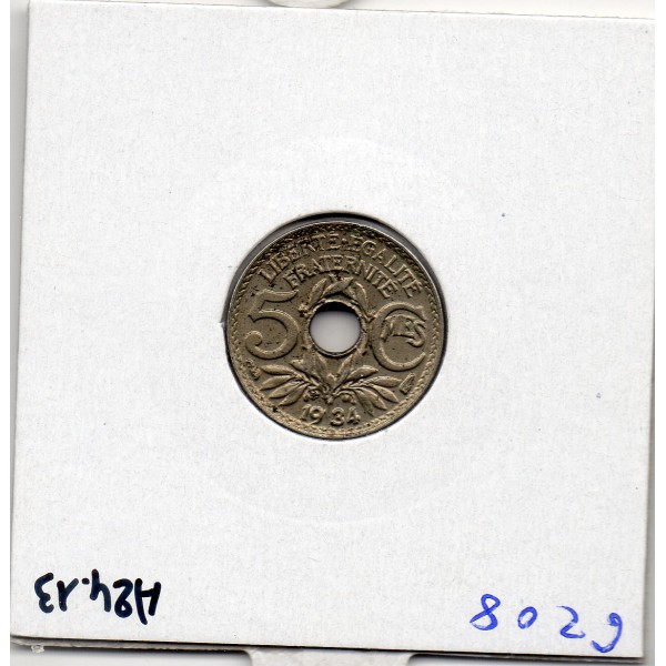 5 centimes Lindauer 1934 Sup