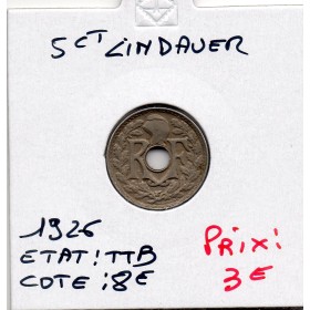 5 centimes Lindauer 1926 TTB