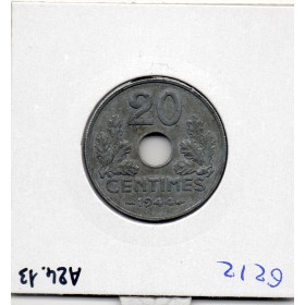 20 centimes état Français 1944 Sup