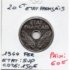 20 centimes état Français 1944 fer Sup