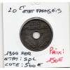 20 centimes état Français 1944 fer Spl