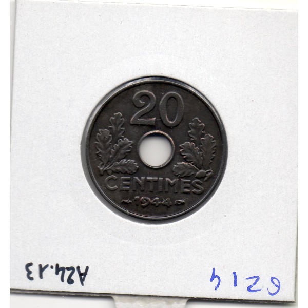 20 centimes état Français 1944 fer Spl