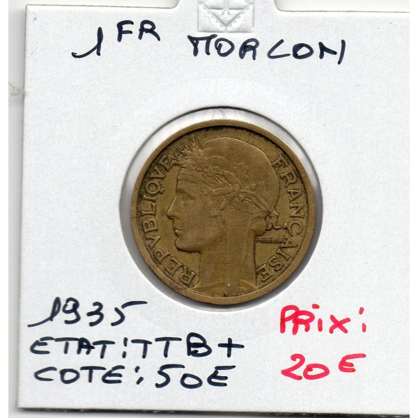 1 franc Morlon 1935 TTB+