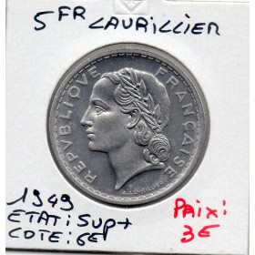 5 francs Lavrillier 1949 Sup+ 9 fermé