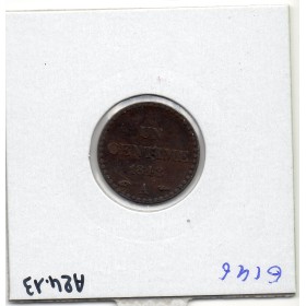 1 centime Dupré 1848 A paris Sup-
