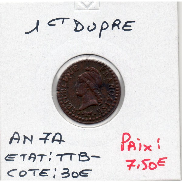 1 centime Dupré An 7 A paris TTB-