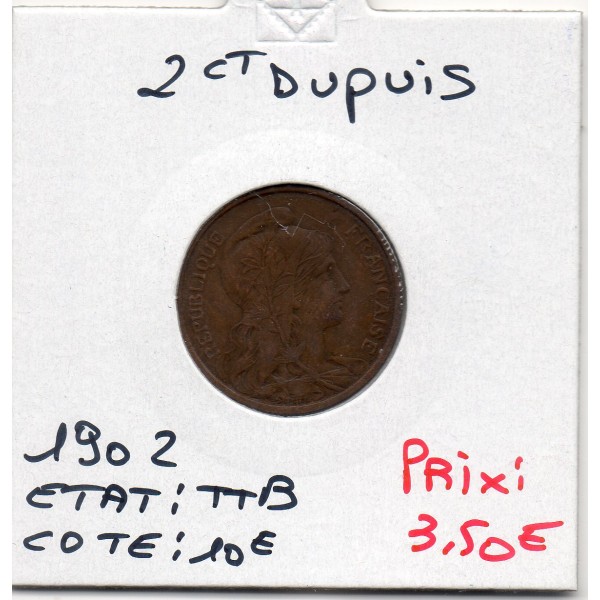 2 centimes Dupuis - 1902 - TTB - F.110/7