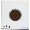 2 centimes Napoléon III tête laurée 1862 K Bordeaux Sup-