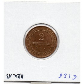 2 centimes Cérès 1889 Sup+