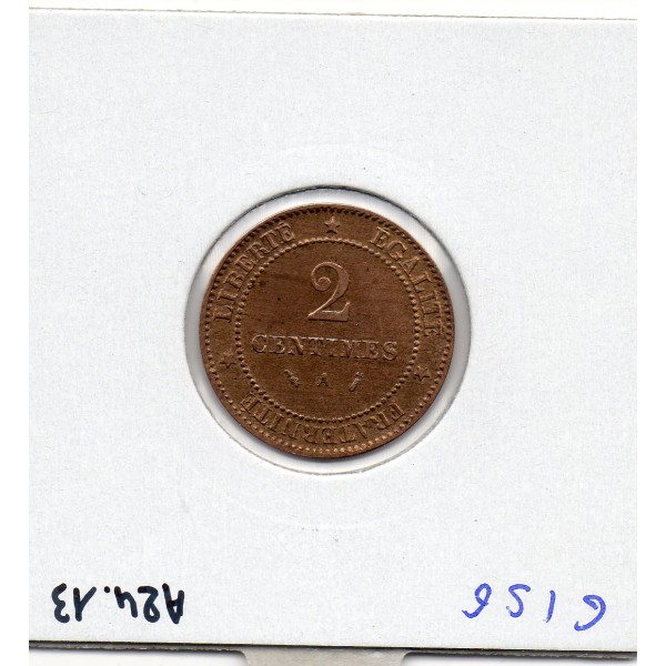 2 centimes Cérès 1889 Sup+