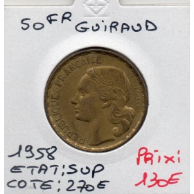 50 francs Coq Guiraud 1958 Sup