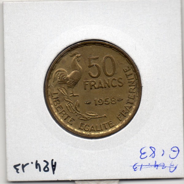 50 francs Coq Guiraud 1958 Sup