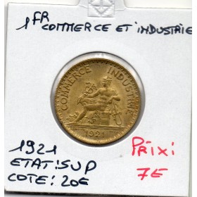 Bon pour 1 franc Commerce Industrie 1921 Sup