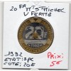 20 francs Mont St Michel 1992 V fermé 5 cannelures Spl