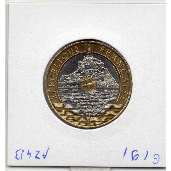 20 francs Mont St Michel 1992 V fermé 5 cannelures Spl