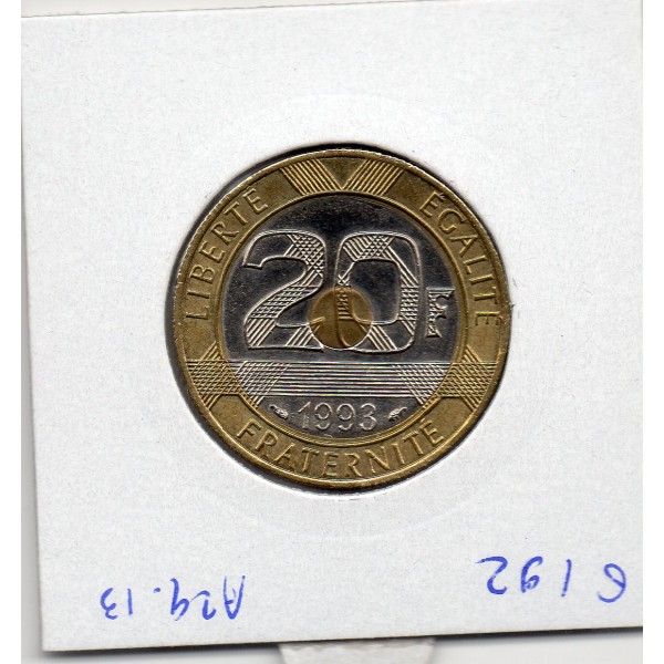 20 francs Mont St Michel 1993 Sup+