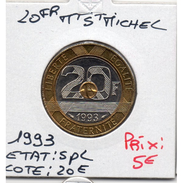 20 francs Mont St Michel 1993 Spl