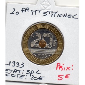 20 francs Mont St Michel 1993 Spl