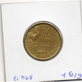 20 francs Coq Guiraud 1951 B Sup+