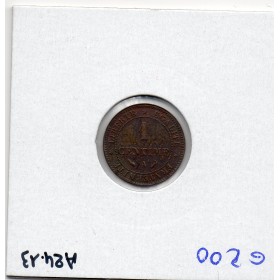 1 centime Cérès 1896 TTB+