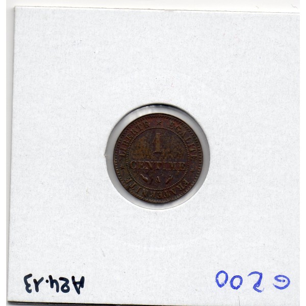 1 centime Cérès 1896 TTB+