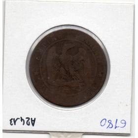 10 centimes Napoléon III tête nue 1857 K Bordeaux B