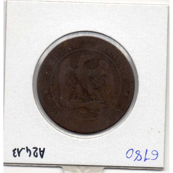 10 centimes Napoléon III tête nue 1857 K Bordeaux B