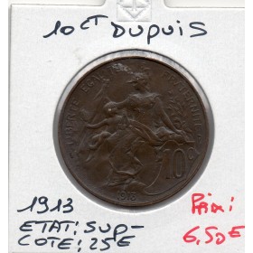 10 centimes Dupuis 1913 Sup-