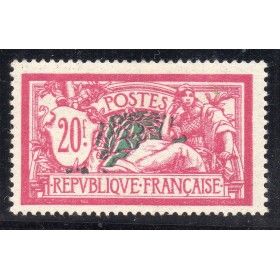 Timbre France Yvert No 208 merson 20 francs lilas rose et vert bleu neuf  **