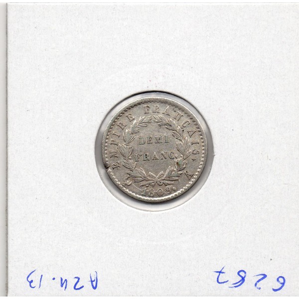 1/2 Franc Napoléon 1er 1809 A paris Sup-