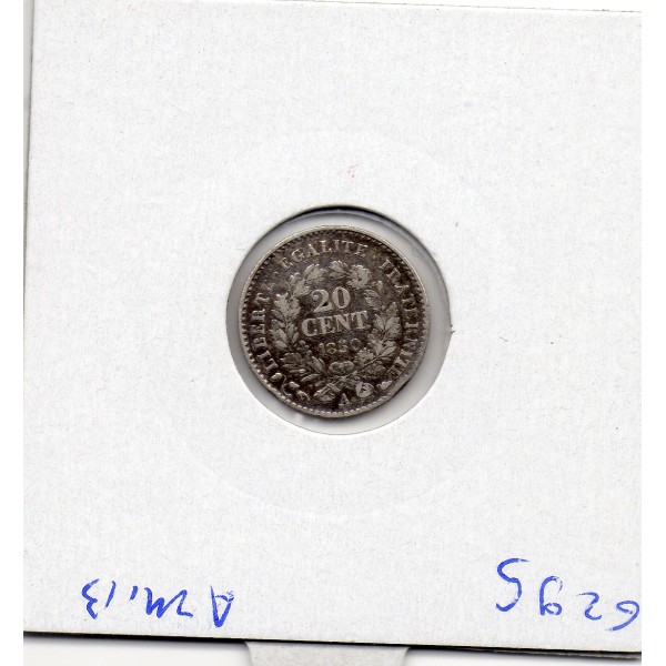 20 centimes Cérès 1850A Paris TTB
