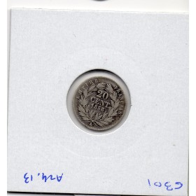 20 centimes Napoléon III tête nue 1858 A Paris TB-
